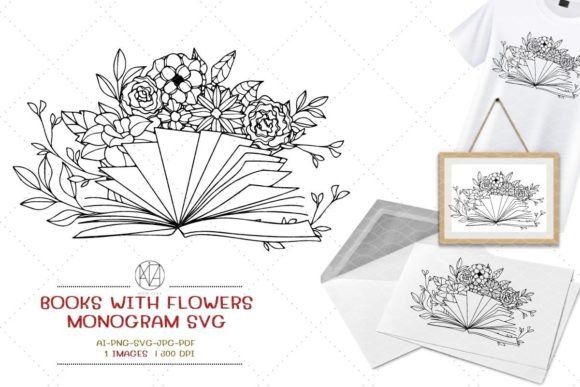 Books with Flowers Monogram Svg: A Creative Toolkit