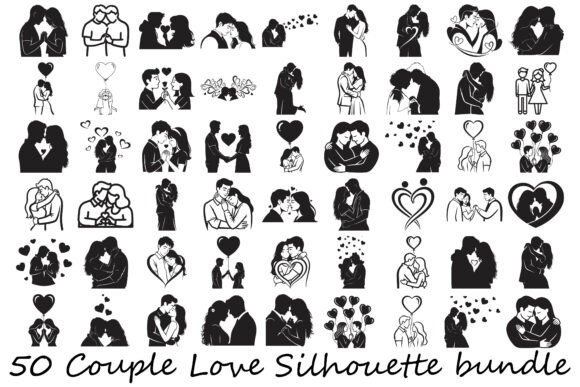 Couple Love Silhouette Bundle: A Designer's Toolkit for Romance