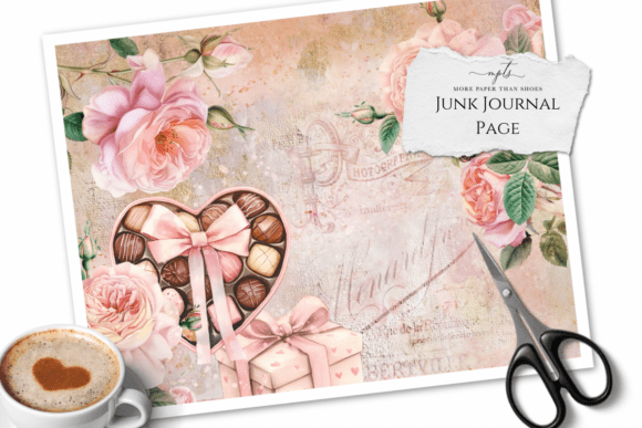 My Valentine’s Junk Journal Page 6: A Deep Dive into Romantic Design