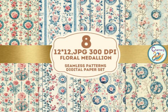Seamless Paper: Vintage Floral Medallion Design Guide