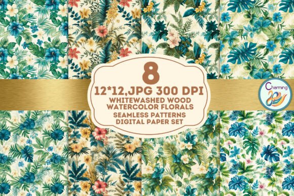 Seamless Paper: World Tropical Botanical Pattern Guide