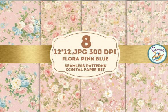 Shabby Chic Blush Floral: Design Patterns for Every Project