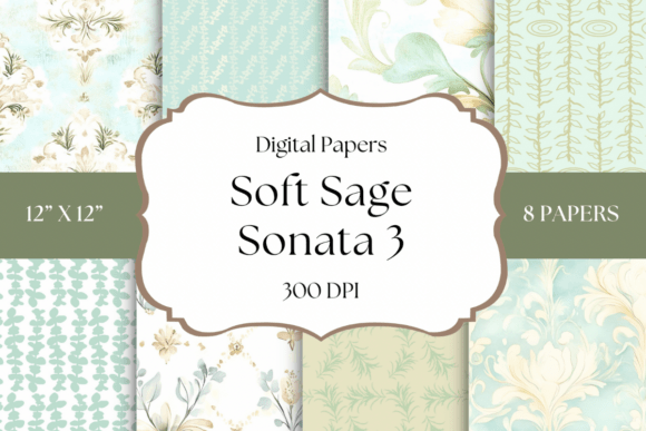 The Quiet Power of Soft Sage Sonata Digital Papers