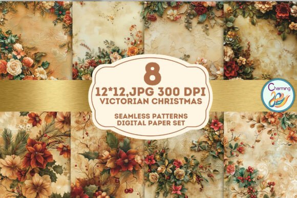 Victorian Christmas Patterns: Vintage Charm for Modern Designers